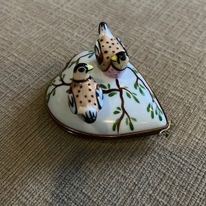 LIMOGES FRANCE Trinket Box Peint main